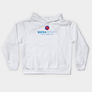 Matra Sports Service Competition logo 1973 - colour print on white Kids Hoodie